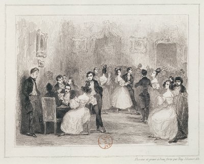 Soiree of the Artists, 1831 by Tony Johannot